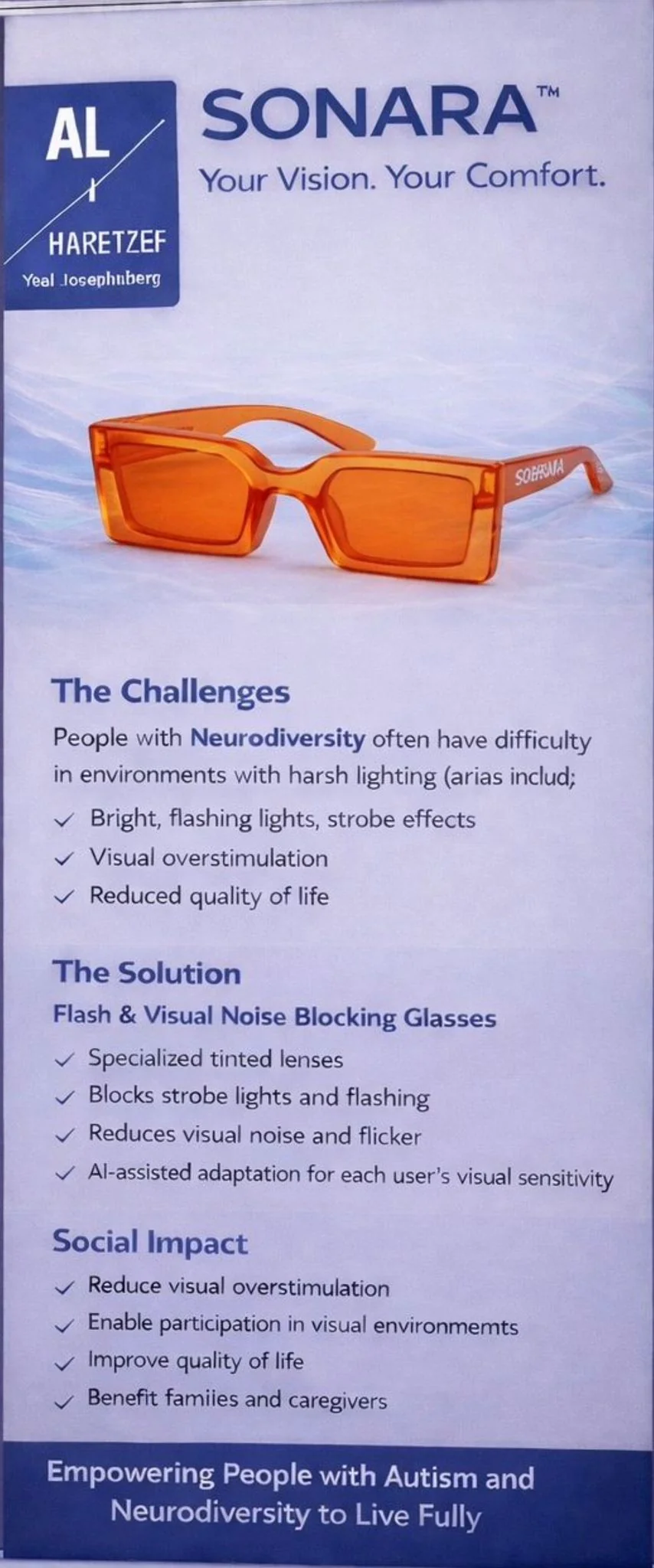Accessibility equipment at the performance